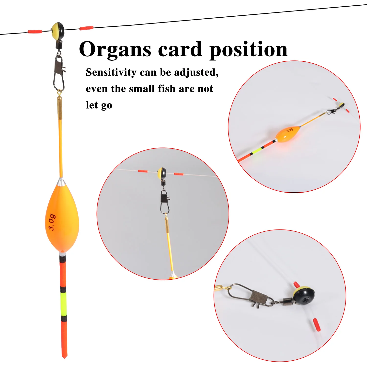 Flotadores Verticales Sougayilang – Accesorios Pesca Profesional - imagen 4