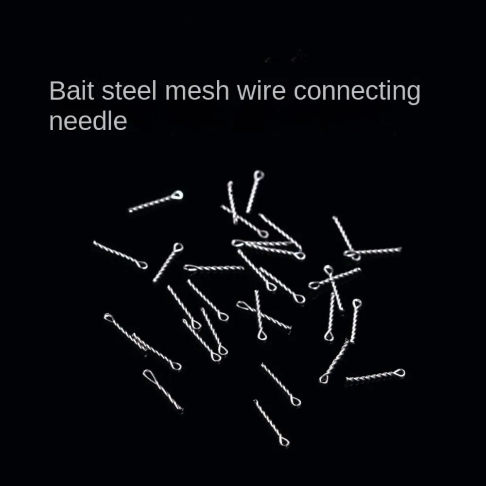 50 Uds. De tornillos puntiagudos para pesca de carpa, tornillos de acero inoxidable, soporte para señuelo de pesca de carpa, conector de retenedor