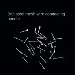 50 Uds. De tornillos puntiagudos para pesca de carpa, tornillos de acero inoxidable, soporte para señuelo de pesca de carpa, conector de retenedor
