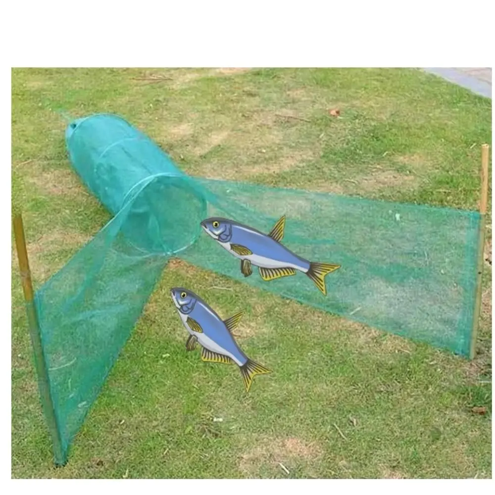 Equipo de pesca, trampa de pesca de diseño plegable, red, cadena de hierro, jaula de pesca para peces pececillos, flotador de espuma, red de peces de 4 tamaños, pesca de langosta - imagen 2