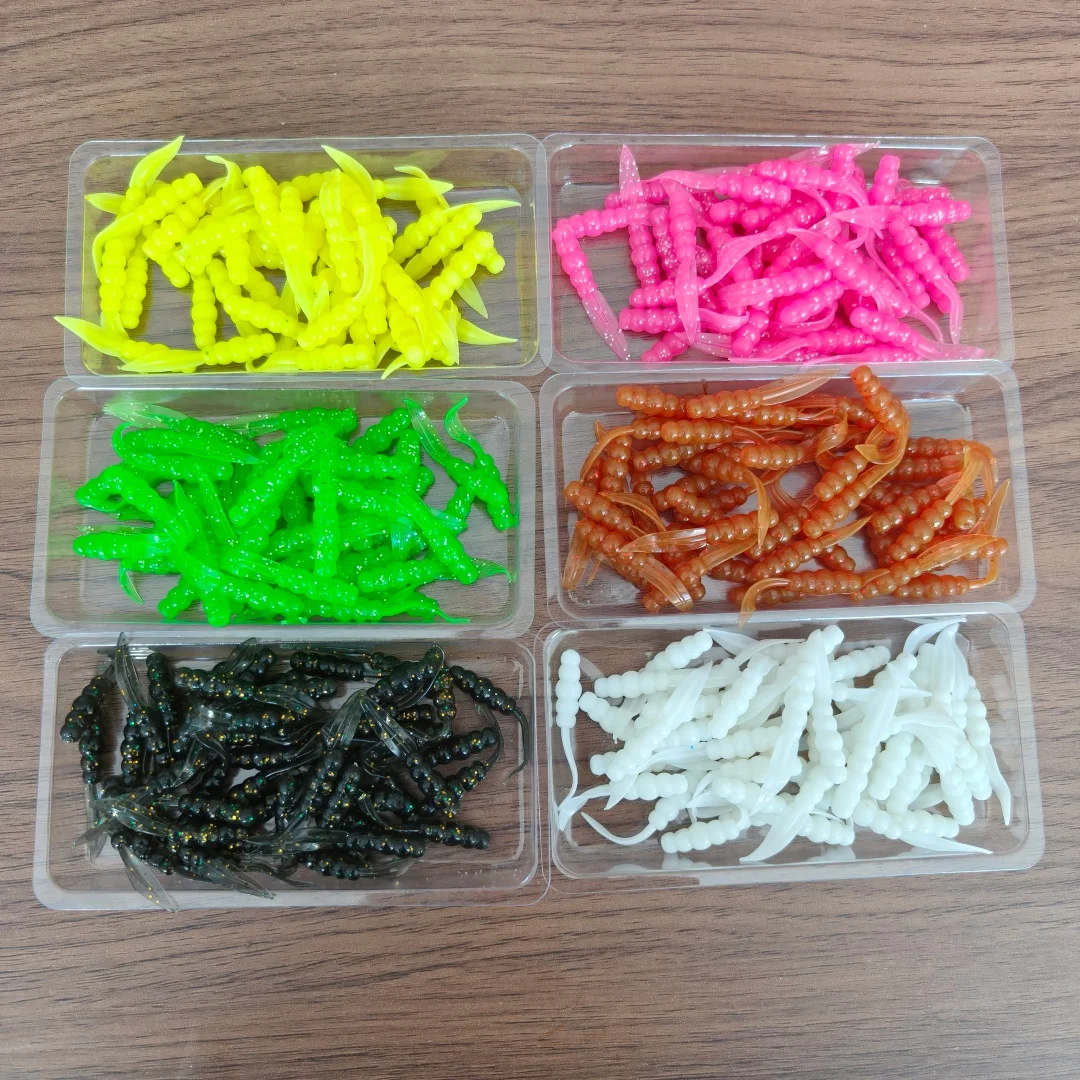 Señuelos de vinilo flotantes Swolfy Ajing – Silicona TPR