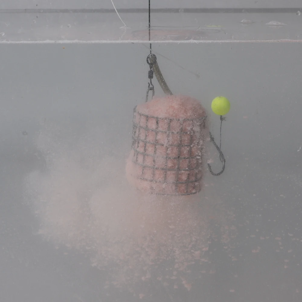 NGB-Caja alimentadora de aparejos de pesca, señuelo de acero inoxidable, alimentadores de pesca, cesta alimentadora cuadrada redonda, jaula para señuelos de pesca - imagen 4