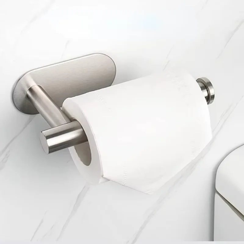 Portarrollos Acero Inoxidable Sin Taladro – Montaje Pared - imagen 2