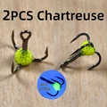 2pcs Chartreuse