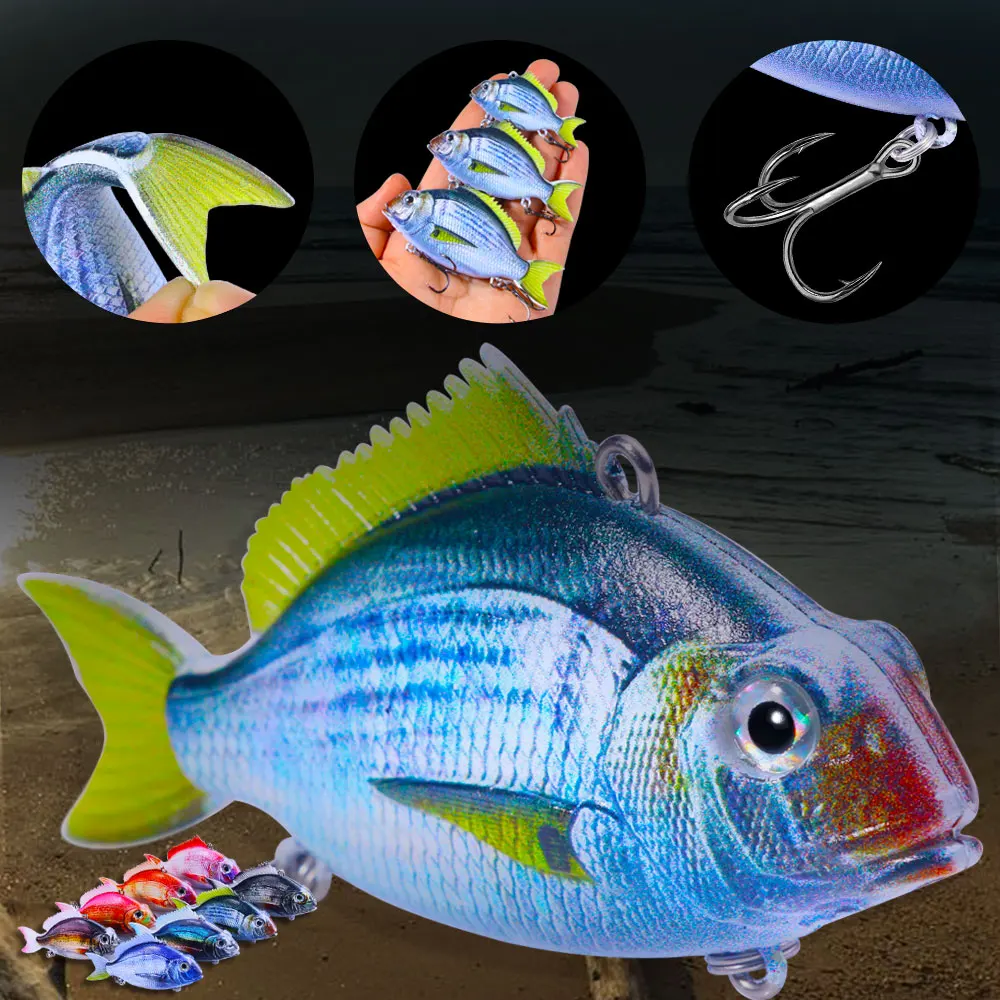 Señuelos de pesca blandos VIB, 12,5g, 25g, 30g, diseño realista, Swimbait dinámico, vibración que se hunde, cebos de pesca de mar para invierno, Wobblers, 1 ud.