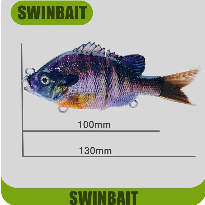 Señuelo Swimbait Hundido Greenspider – Para Bass y Bluegill - imagen 2