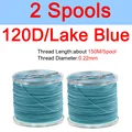 2pcs 120D Lake Blue