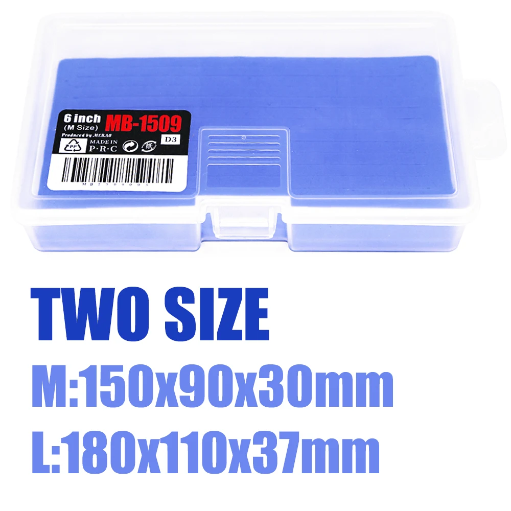 Caja de pesca B & U de gran capacidad, caja delgada de espuma EVA para moscas, tapa transparente, caja de aparejos de pesca, accesorios de pesca, cajas de almacenamiento para anzuelos y señuelos - imagen 2