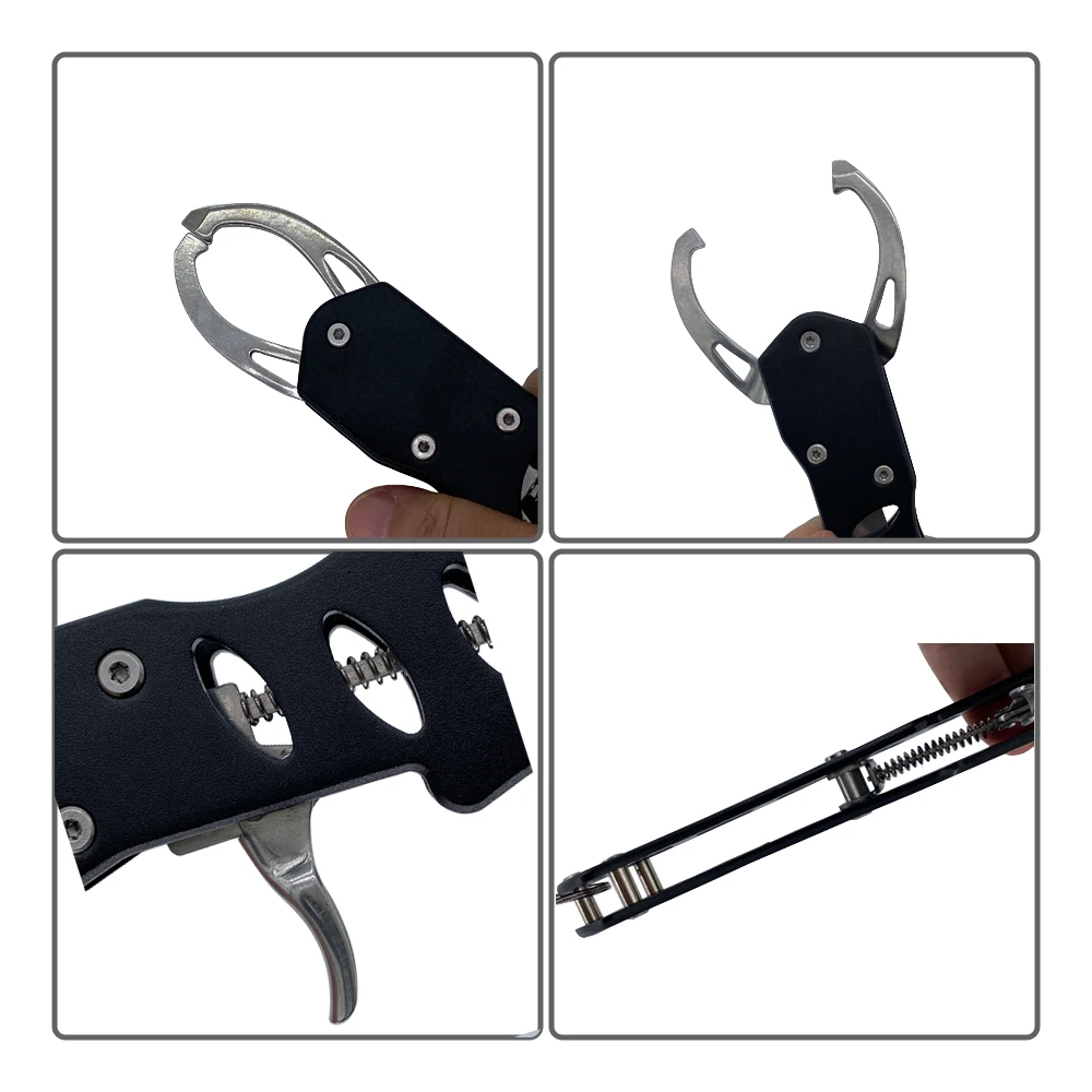 Controlador de pescado de acero inoxidable, aleación de aluminio, Boca de pescado, clip de labio de pescado, antióxido, alicates de agarre Luya, entretenimiento deportivo al aire libre - imagen 4