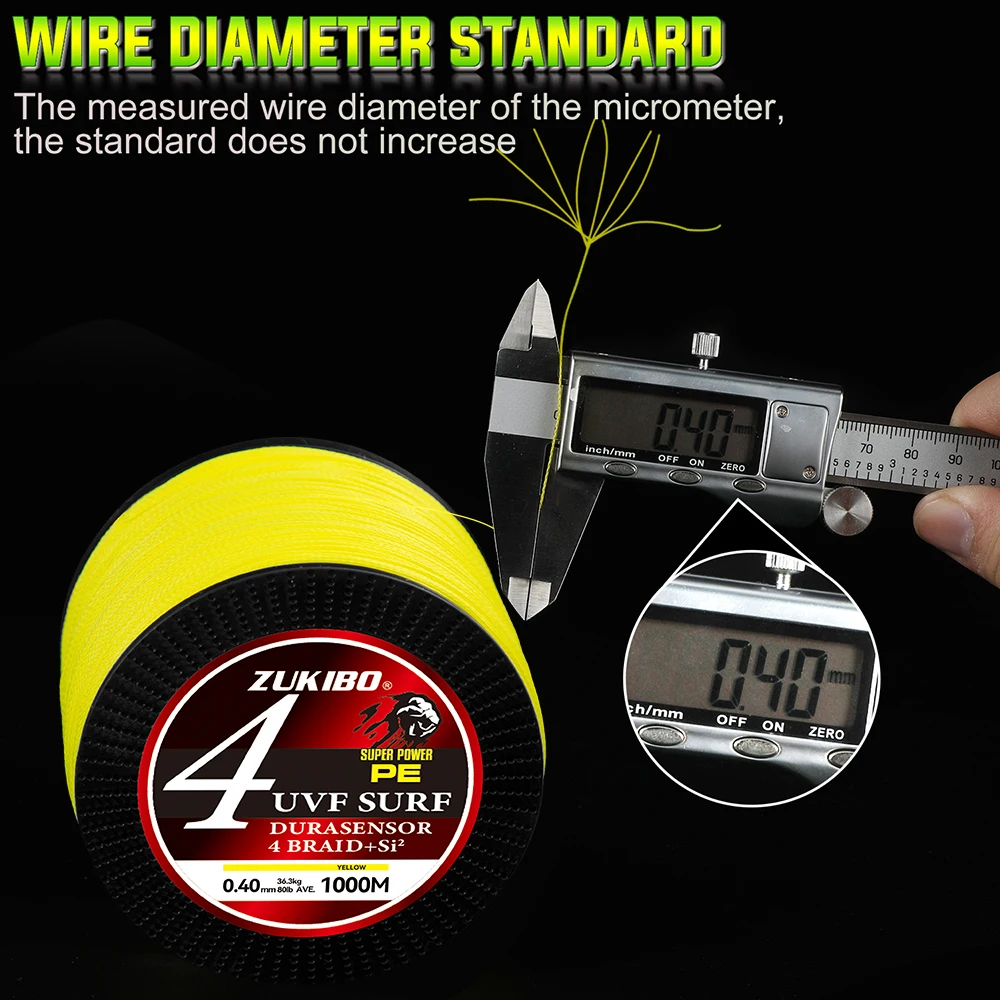 ZUKIBO-sedal de Pesca SUPER POWER, 4 hilos, 1000M, PE, trenzado, 12-100LB, multifilamento liso, superduradero pesca accesorios de pesca pesca accesorio pesca accesorios mar hilo trenzado pesca hilo de pesca herramienta - imagen 3
