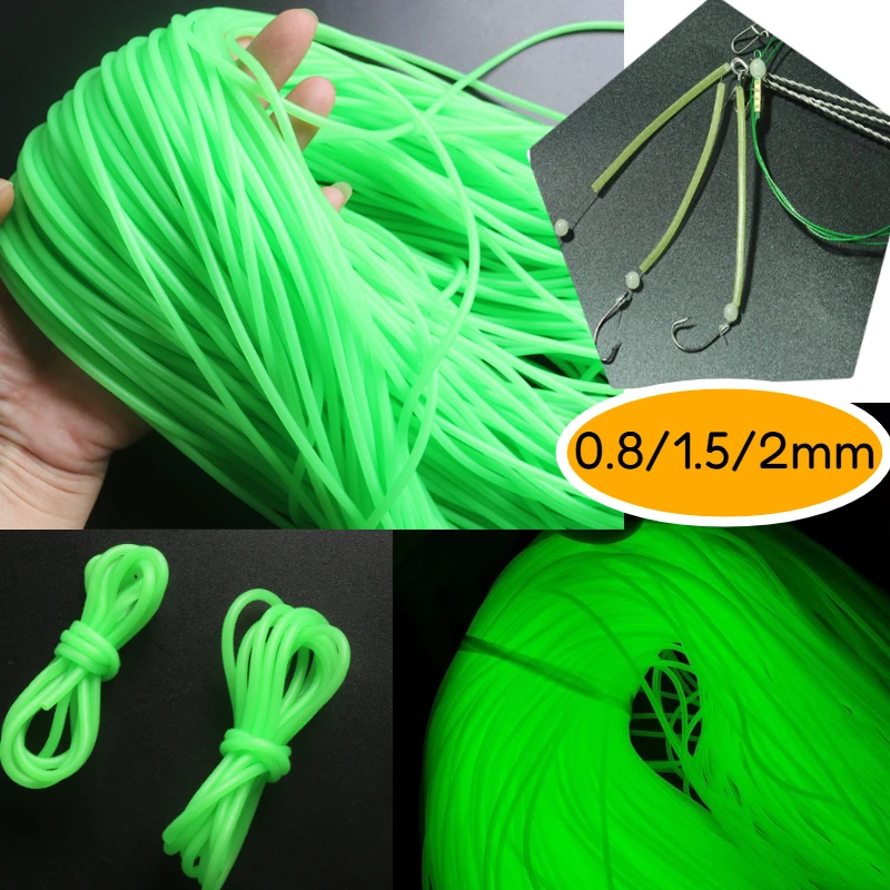 Tubos de silicona luminosos antienredo para aparejos de pesca nocturna - imagen 4