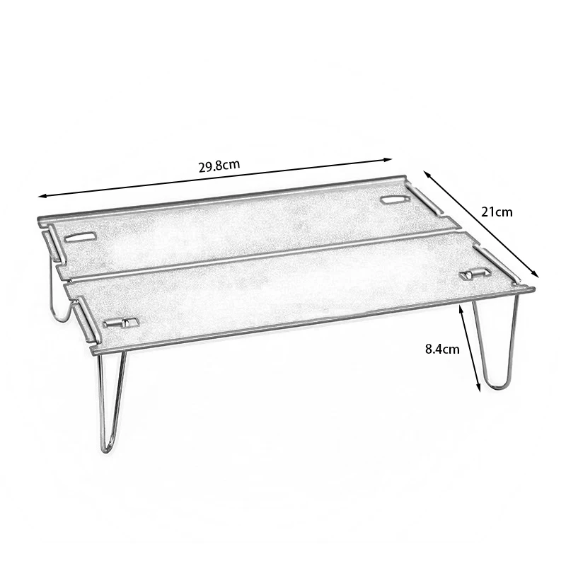 Mini Mesa portátil ultraligera para acampar al aire libre, mesa plegable para turismo, Picnic, viajes, senderismo, pequeña - imagen 4