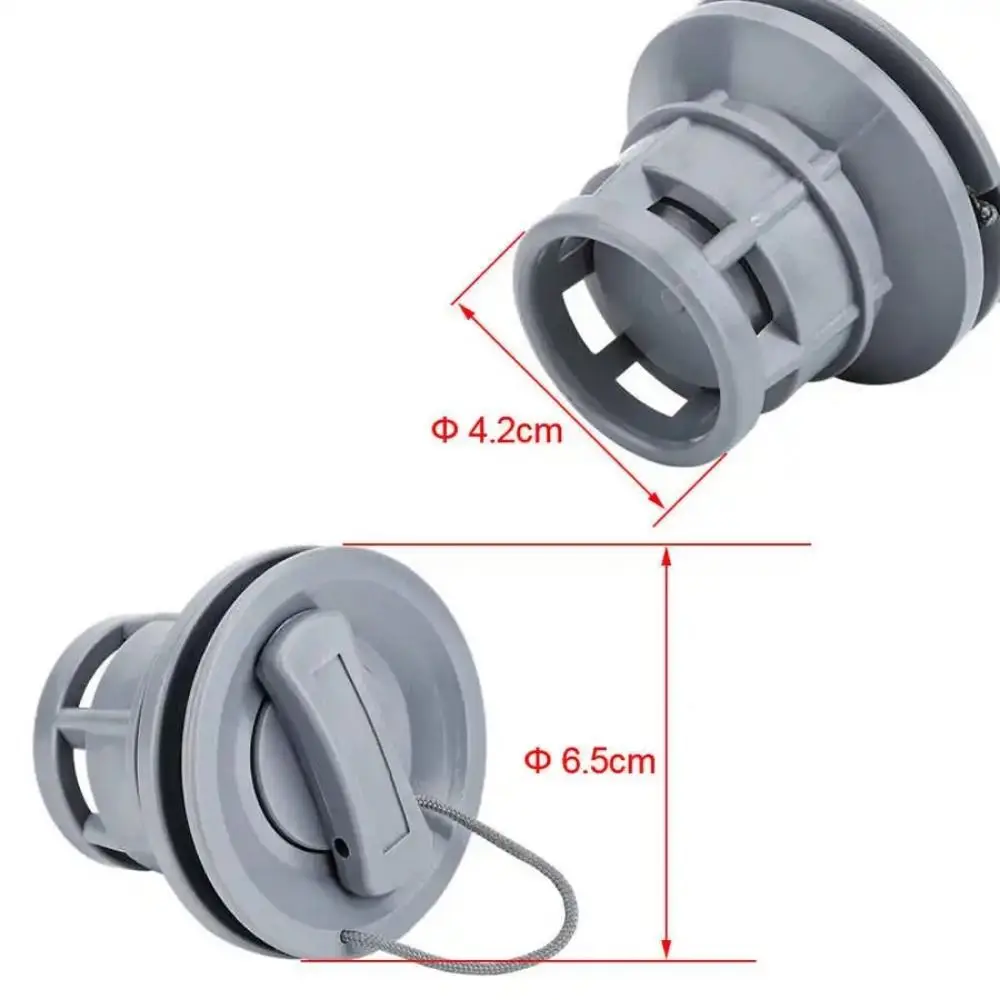 Válvula de aire para bote de remos, repuesto nuevo, doble sello, tapa de válvula de Gas y aire de PVC, bote inflable, Kayak, canoa, accesorios para barcos - imagen 3