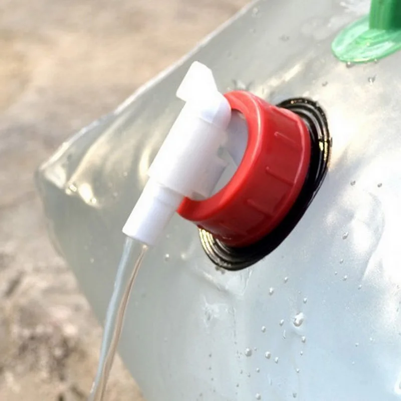 Bolsa de agua plegable de gran capacidad, contenedor de almacenamiento, portador de agua, suministros de equipo de camping, 10L/20L - imagen 5