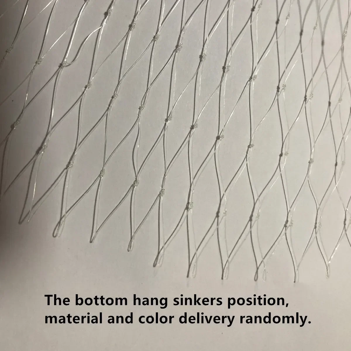 Productos semiacabados Red fundida, Red de lanzamiento manual, Red de nailon monofilamento, Línea 0,3 mm-0,48 mm, Malla18 mm-40 mm, Altura 3,8 m a 5,3 m - imagen 5