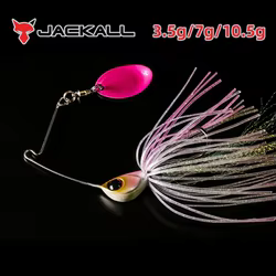 JACKALL DERASPIN Señuelo de perca de una sola hoja anticolgante con lentejuelas compuestas de 3,5 g