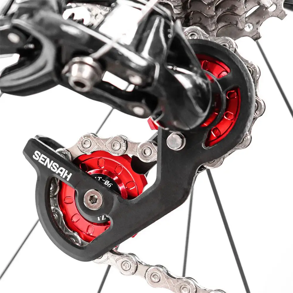 Rodillo guía pieza de bicicleta rueda guía MTB rodamiento de cerámica desviador trasero Kit de reparación polea de cerámica desviador trasero - imagen 3