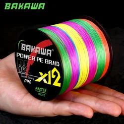 BAKAWA Línea Trenzada PE 12 Hebras 500m – Suave y Resistente