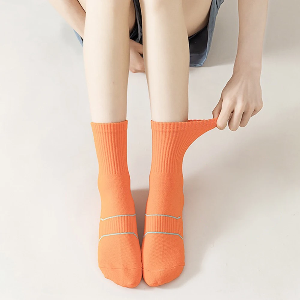 Calcetines deportivos de moda con absorción de sudor, calcetines de baloncesto transpirables, calcetines cortos deportivos gruesos bonitos, senderismo al aire libre y Camping - imagen 4