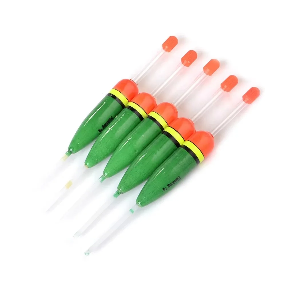 NGB 10 Uds Barguzinsky Fir flotador de pesca Bobber Set 3g 5g boya Vertical palo de luz para accesorios de pesca de carpa - imagen 2