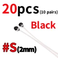 20pcs 2mm black