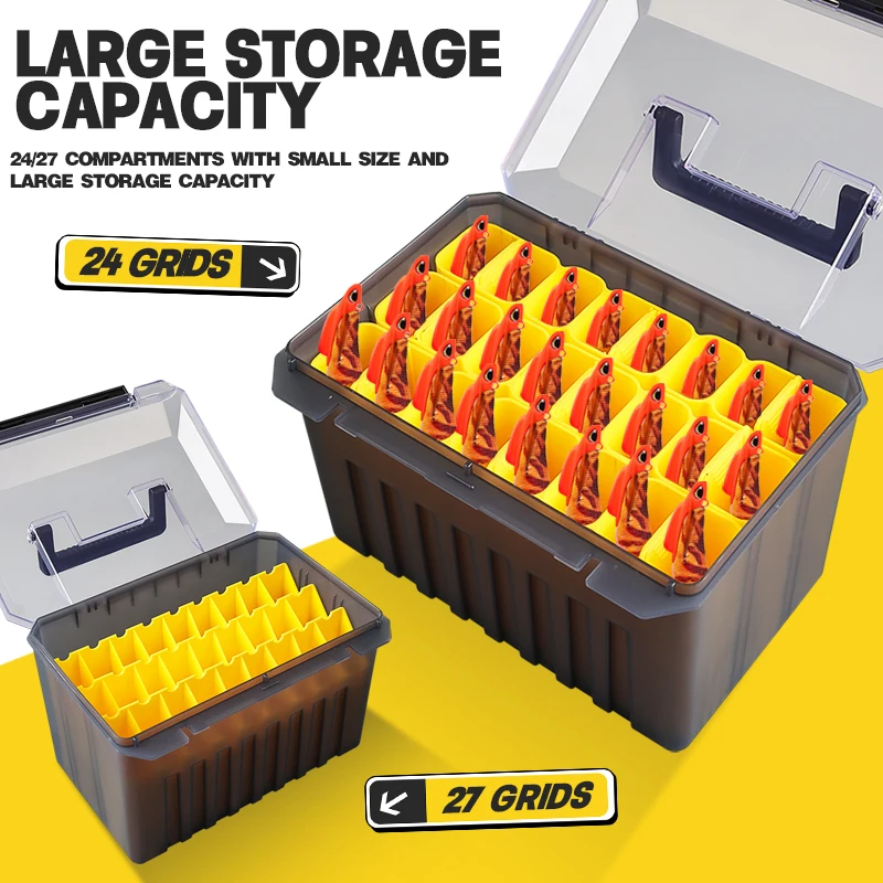 TAIYU Caja de madera para camarones con conjunto extraíble para cebo de calamar, almacenamiento de gran capacidad para pescar - imagen 3