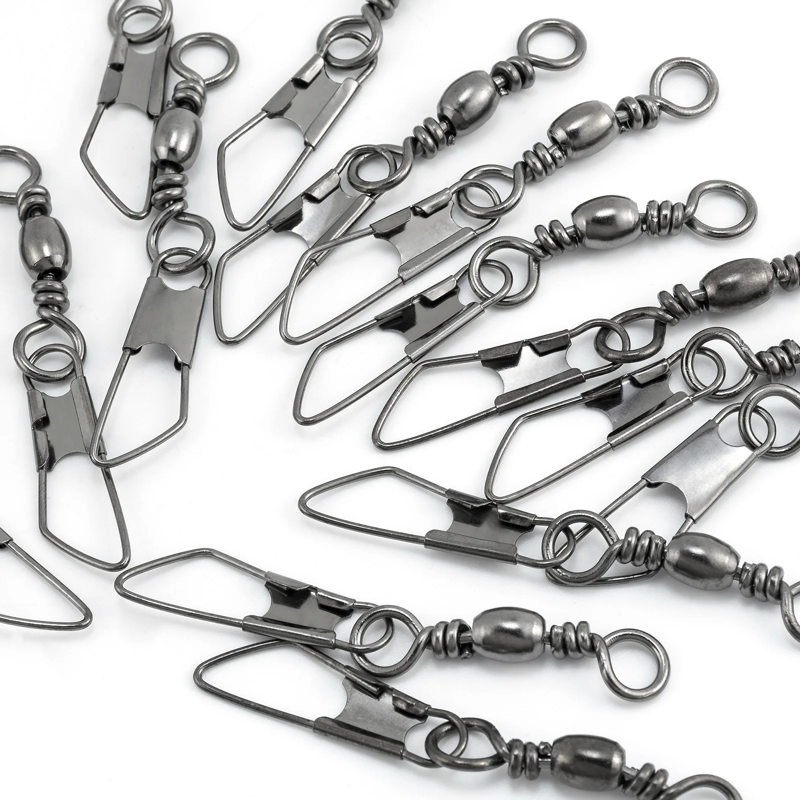 Caña de pescar giratoria de 3 vías para agua salada, barril giratorio de alta resistencia, acero inoxidable, 100/250 piezas - imagen 3