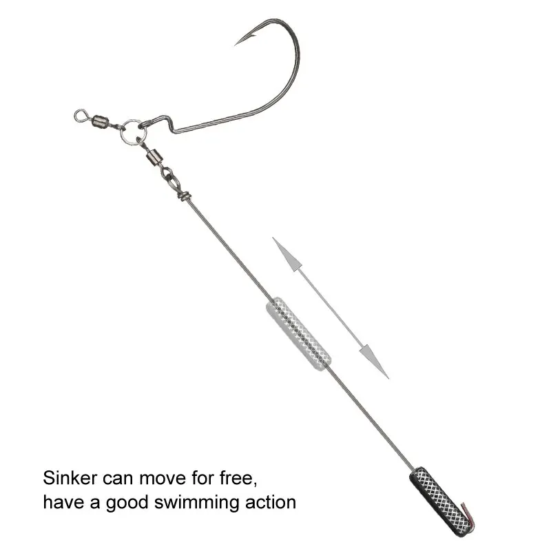 Anzuelos de pesca de 5 piezas, Kit de aparejo de tiro, plantilla de Metal, gancho de manivela, rodillo adjunto, accesorios de plomo para lubina, artículos de mar - imagen 5