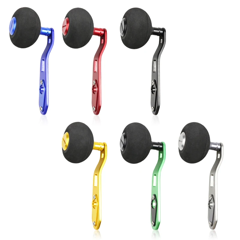 Ekfan-mango de aleación de aluminio de estilo nuevo, perillas de EVA de 50MM para carrete de Baitcast Dawa, agujeros de 8MM x 5MM, 110MM - imagen 3