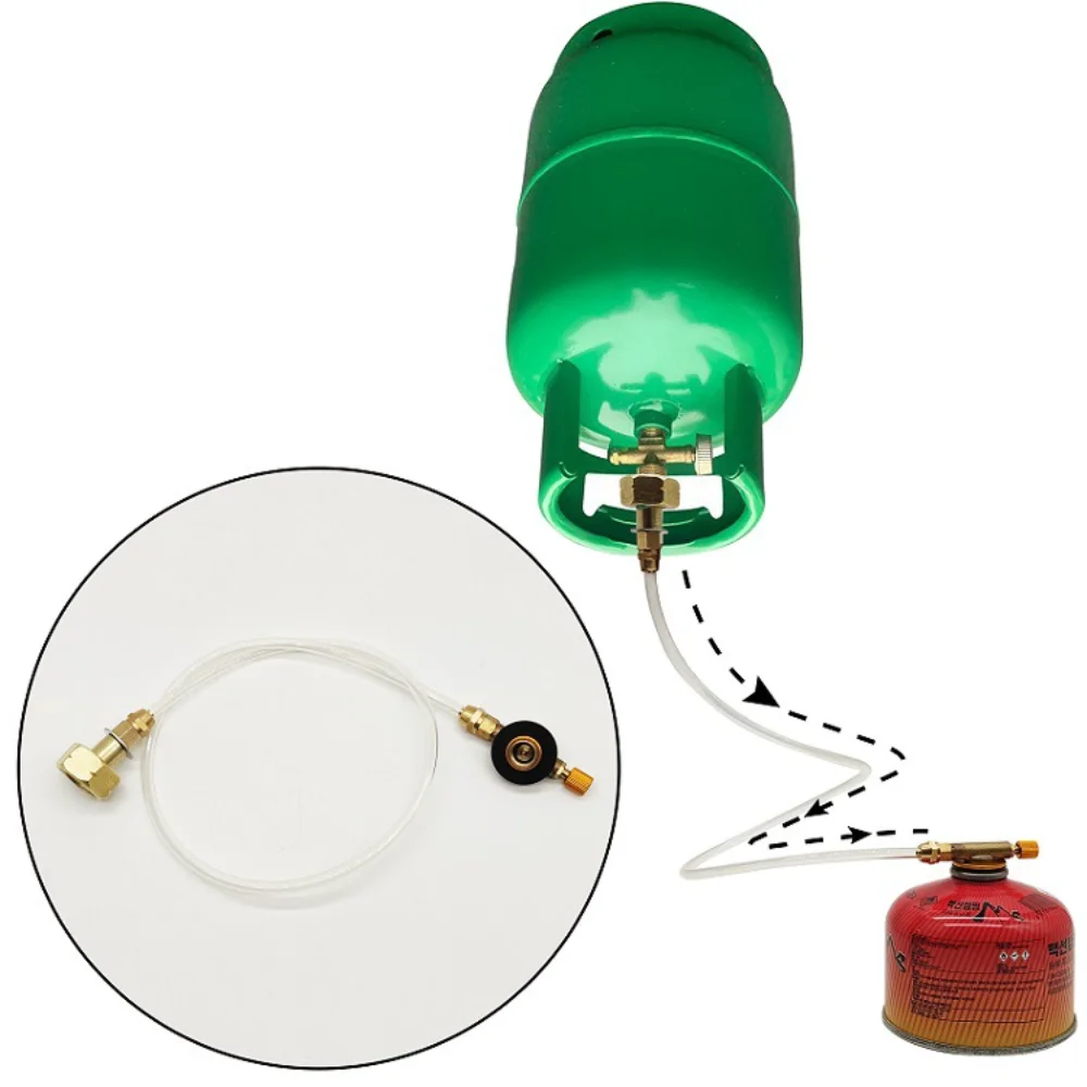 Adaptador de recarga de propano para estufa de Gas, acoplador de tanque, accesorios de carga de Gas para acampar al aire libre - imagen 4