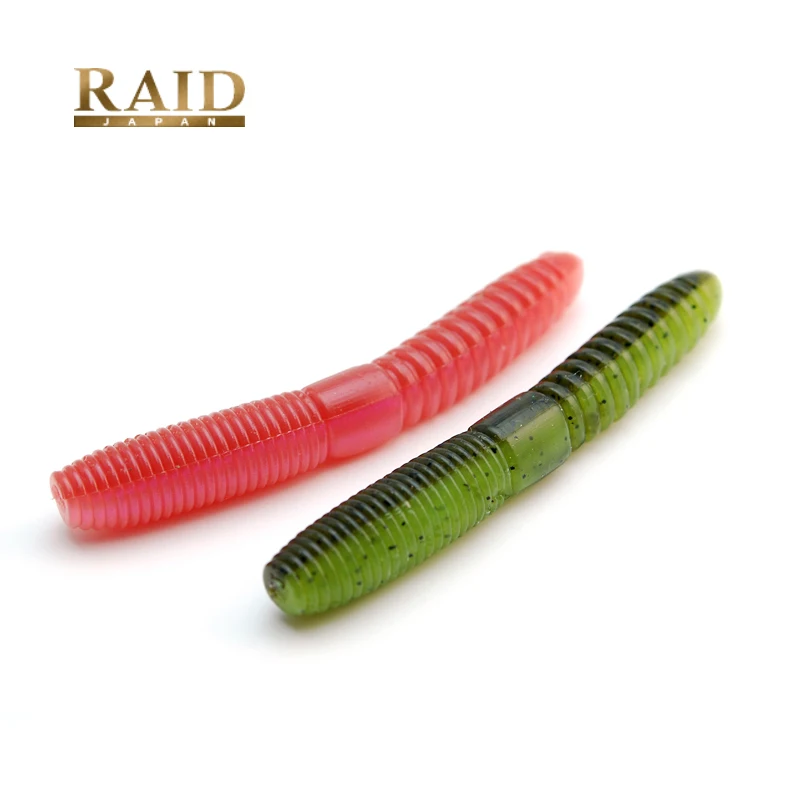 Señuelo RAID japonés, gusano suave, látigo gordo, fideos gordos de 3 pulgadas, Bang Worm Senko, cebo suave sin plomo de alta gravedad específica - imagen 2
