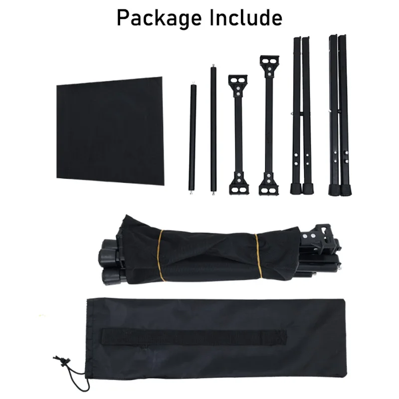 Taburete de pesca para acampar, silla plegable portátil pequeña, ultraligera para pesca al aire libre, Camping y viajes - imagen 3