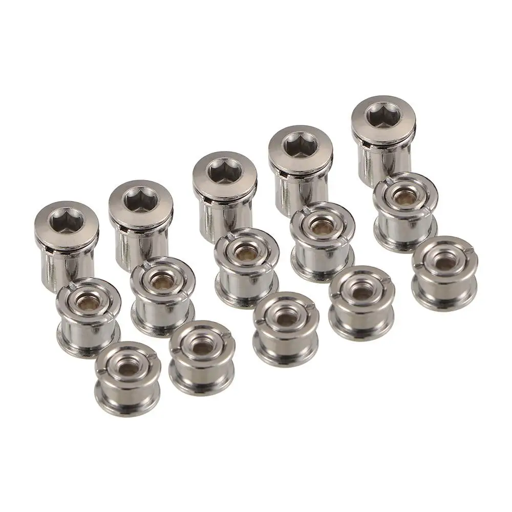 Accesorios de acero para bicicleta, pernos de rueda dentada, tuercas de manivela, piezas de bicicleta, tornillos, placa de disco, pernos de bielas, disco Dental, 5 uds. - imagen 2