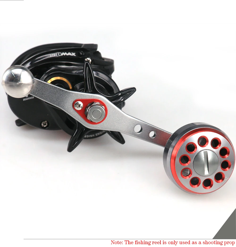 DEUKIO-mango de Metal de 100MM y aleación de aluminio, perilla de 38MM, mango de carrete de pesca de 8x5mm para piezas de fundición Bait, modificación DIY - imagen 5