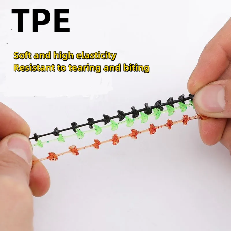 60 uds cebo suave señuelo de pesca 0,4g Wobbler Artificial Micro gusano Crankbaits larva TPR flotante silicona plástico Swimbait para carpa - imagen 4