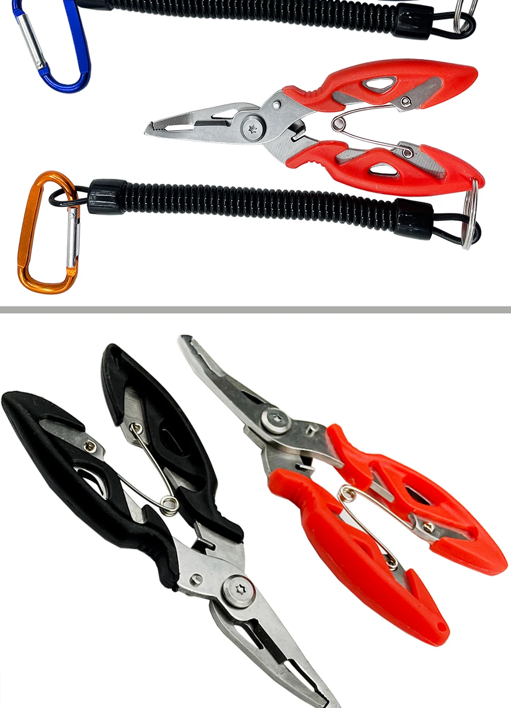 Alicates de pesca compactos y versátiles con manijas ergonómicas y construcción duradera para un manejo fácil