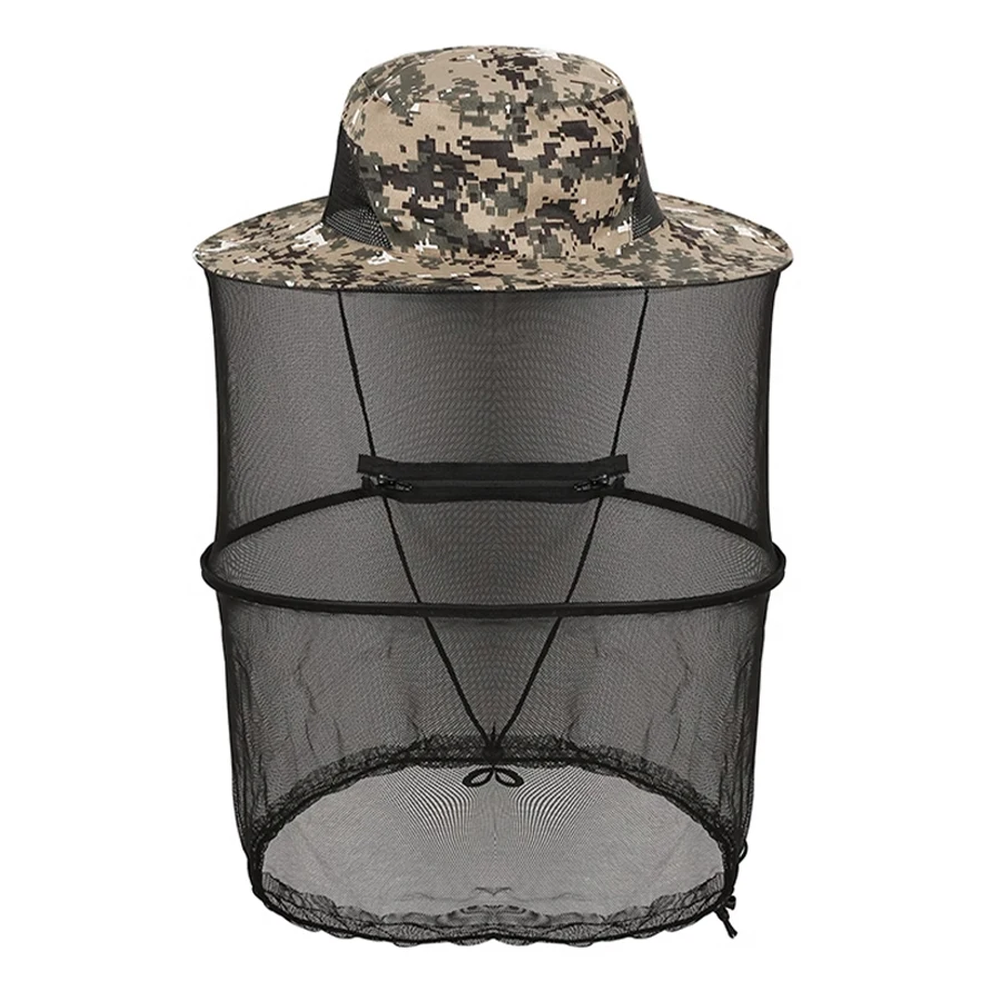 FTK gorra de pesca plegable, sombrero antimosquitos, red oculta, repelente de insectos, protección solar al aire libre, equipo de pesca Unisex - imagen 5