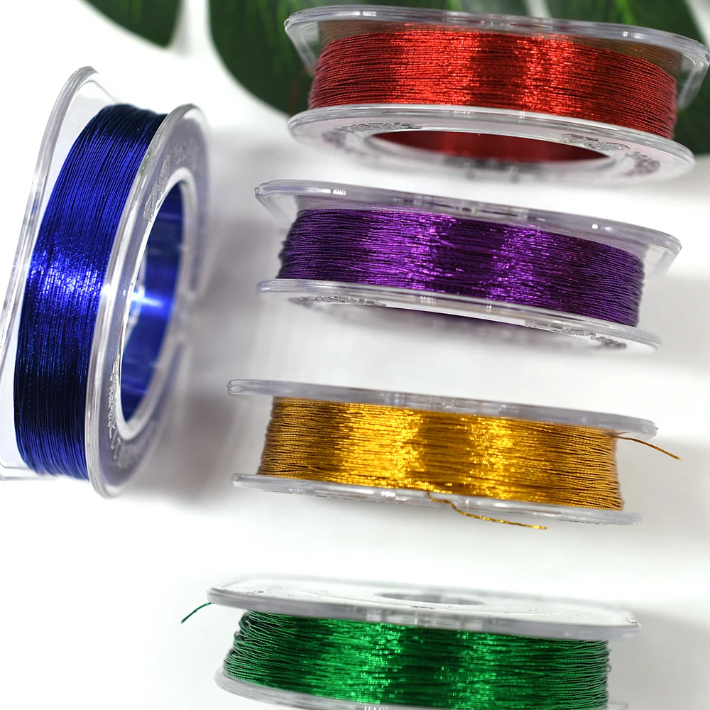 MNFT-Guías de varilla para envolver, hilo de giro para construcción de varillas, bricolaje, 14 colores a elegir, 50 metros - imagen 5