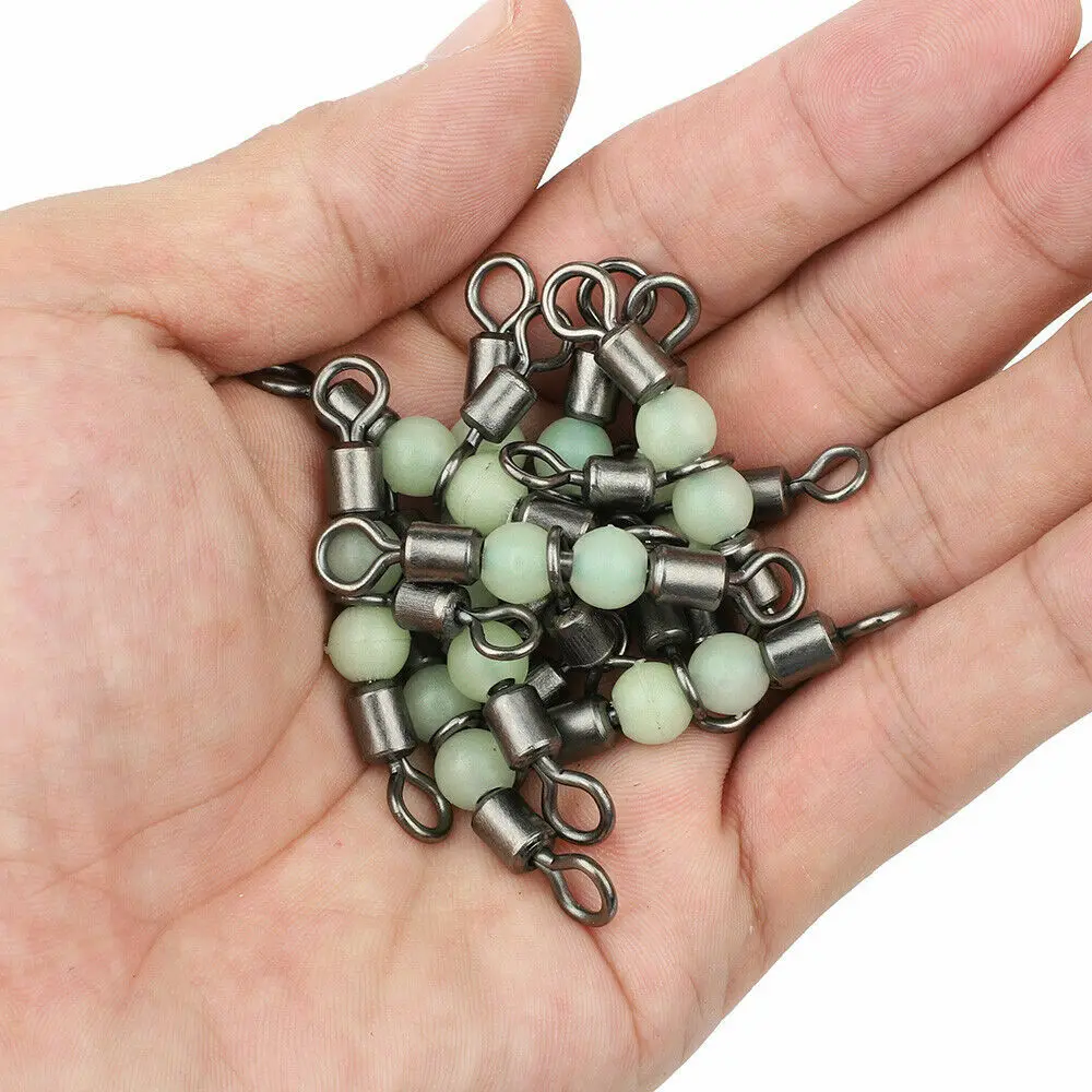 DORISEA 50 piezas conector giratorio de pesca de 3 vías giratorios de giro en T aparejos de pesca - imagen 2