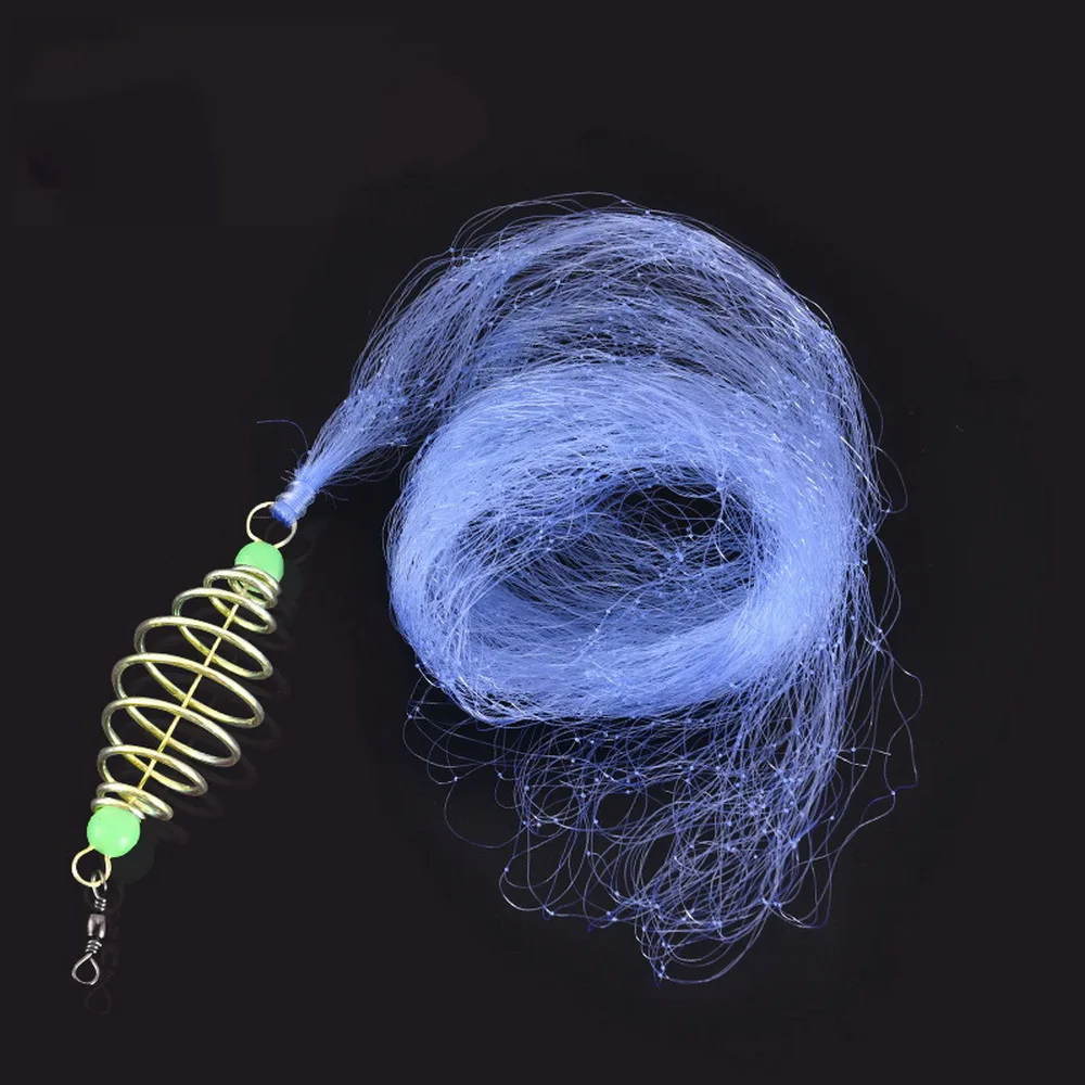 Red de pesca de primavera con bola luminosa nocturna, conector de pesca de anillo sólido para suministros de aparejos de pesca de agua dulce, 1 ud. - imagen 4