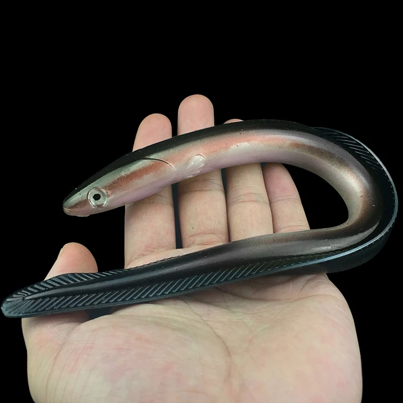 Señuelos de pesca artificiales de Anguila WEIHE, cebos blandos con olor realista, aparejos de señuelos artificiales de 30cm/58g - imagen 5