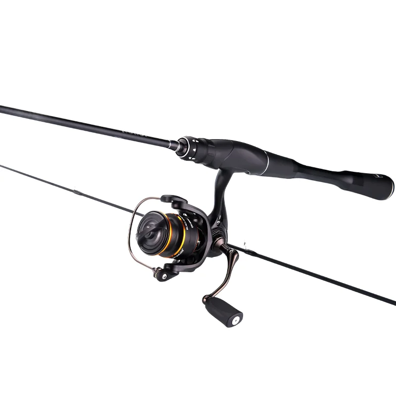 DEUKIO 2025 nuevas cañas de pescar giratorias de carbono para viaje, caña de pescar ultraligera de 2 secciones, caña de trucha de 1,68 m y 1,8 m sin carrete