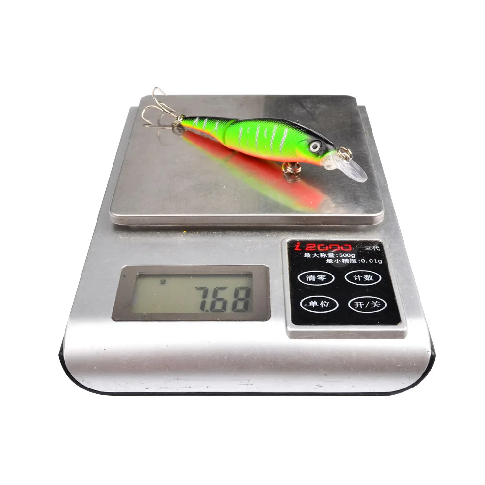 Señuelo de pesca Wobblers sumergido, cebo duro multisección de 88mm, 7,4g, cebo Artificial, señuelo de pececillo, Crankbait, perca, aparejos de pesca de carpa - imagen 4