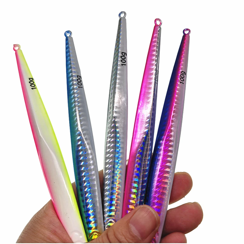 60g 80g 160g 200g 250g 300g plantilla de Metal de aguas profundas pesca Jigbait cuchara cebos Jig señuelo lápiz aparejos de pesca de hundimiento rápido - imagen 5