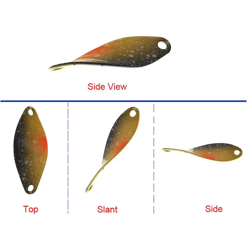 HISTOLURE-Señuelos de Pesca trenzados de cobre, cuchara de trucha, colores UV, cebo giratorio, 2,3g, 2,8g - imagen 3