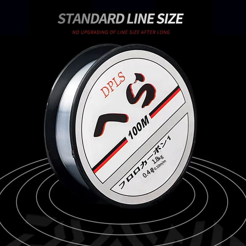Sedal de pesca de nailon transparente, alambre de monofilamento súper fuerte que se hunde de 100M, hilo de pescar de Material japonés de alta calidad para carpa - imagen 2