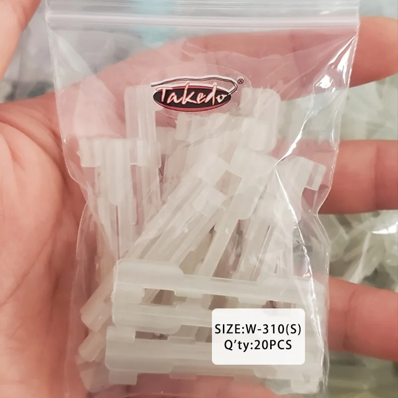 TAKEDO-Bastoncillos luminosos de pesca, barras luminosas con punta de caña, Base de luz fluorescente, todo para pesca nocturna, 20 piezas, W-301S - imagen 4