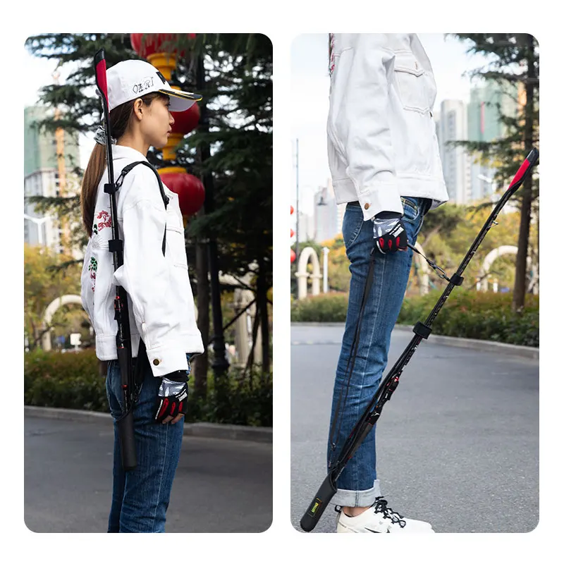 Kingdom-cañas de pescar giratorias, 102cm-152cm, cuerda de protección para caña de fundición, longitud ajustable para varillas de protección, bolsa de almacenamiento para caña - imagen 5