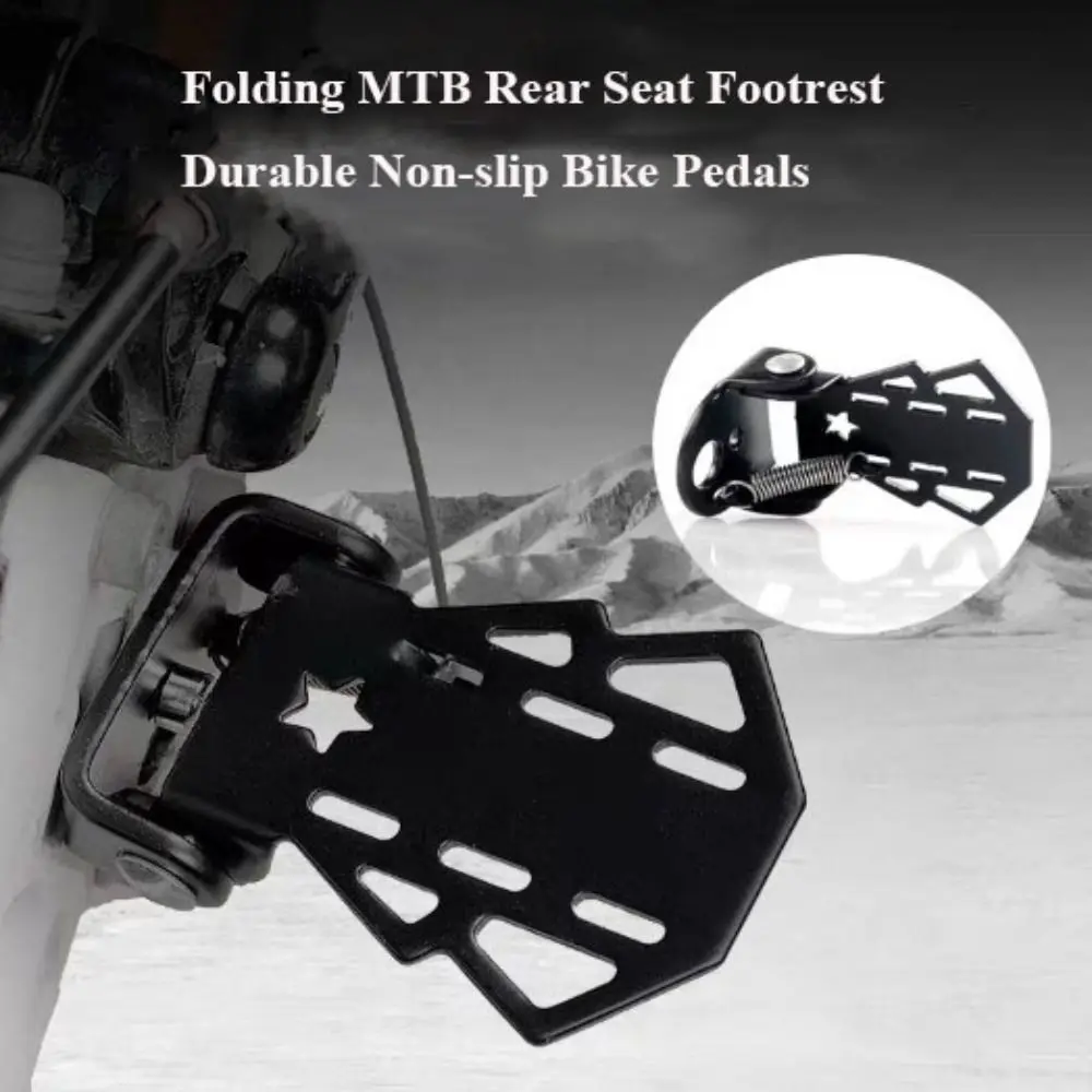 Pedales plegables antideslizantes para bicicleta – Reposapiés trasero - imagen 3