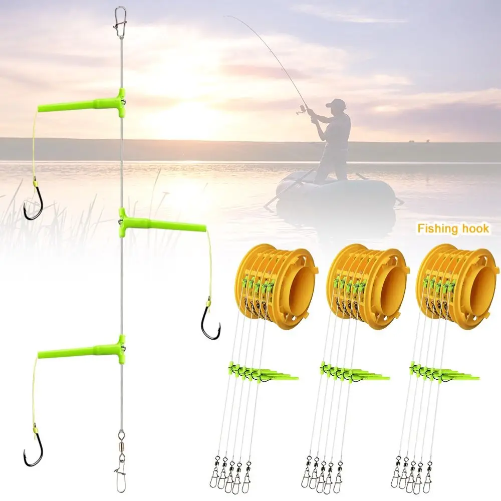 Anzuelos de pesca Tandem antienredos con organizador, Spinner giratorio, señuelo de pesca, cuchara, lentejuelas, cebo duro de Metal, Wobblers - imagen 2